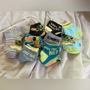 Children’s Socks - size Medium - 8 pairs Baby Yoda Socks - Star Wars